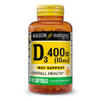 Mason Natural Vitamin D 400 IU - 100 Softgels