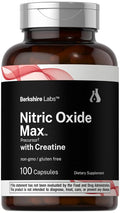 Horbäach Nitric Oxide Supplement with Creatine - 100 Capsules