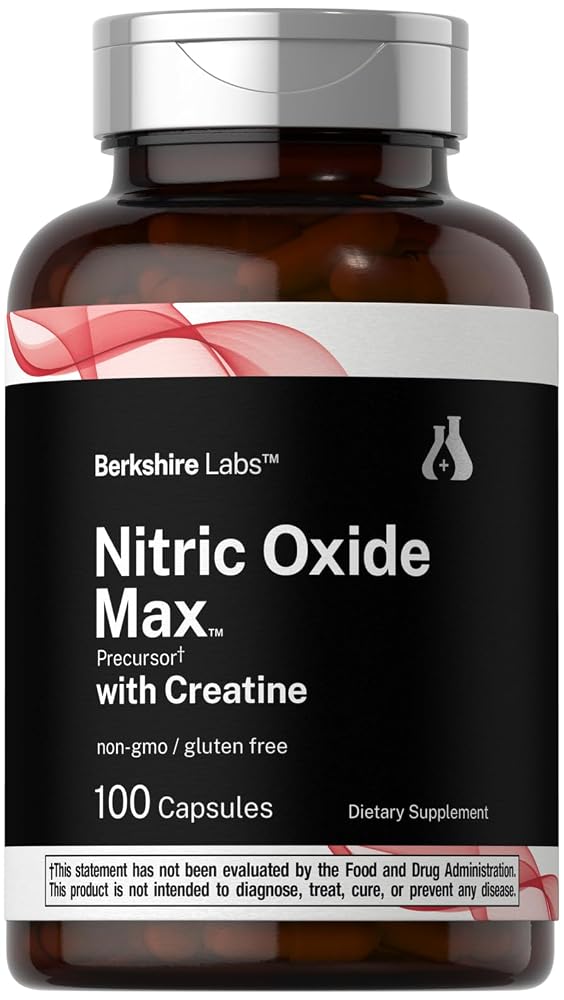 Horbäach Nitric Oxide Supplement with Creatine - 100 Capsules