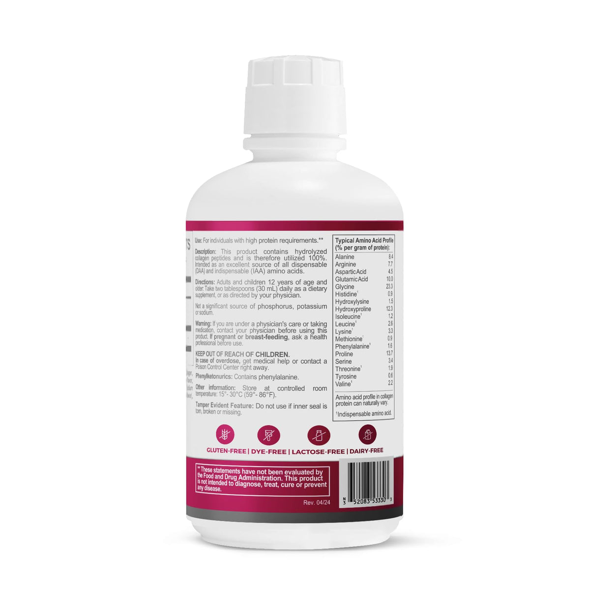 PreProtein 15 Liquid Hydrolyzed Collagen Peptides