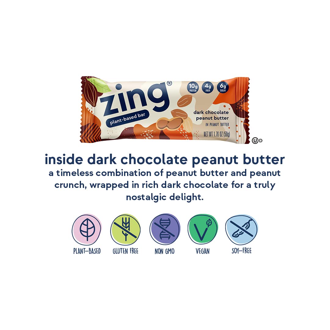 Zing Bars Plant Based Protein Bar