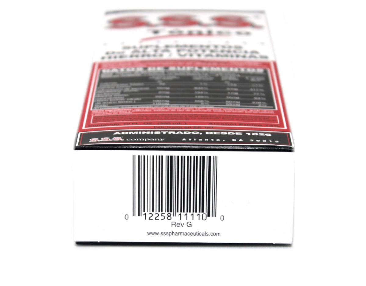 S.S.S. CO. S.S.S. Tonic Iron and Vitamin B Supplement Liquid - 30 fl oz - image 3