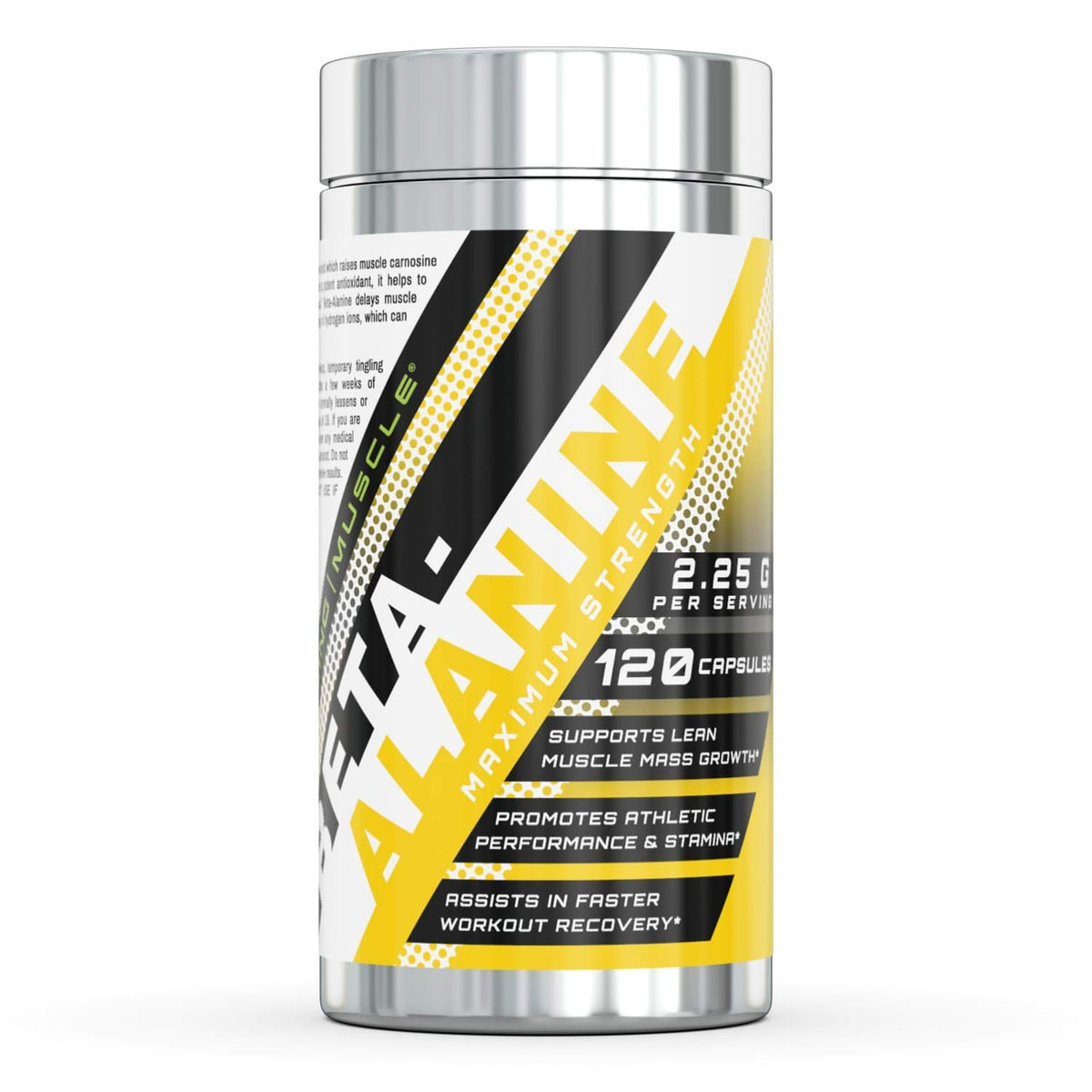 Amazing Muscle Beta Alanine 2250mg Pre & Post Workout - 120 Capsules