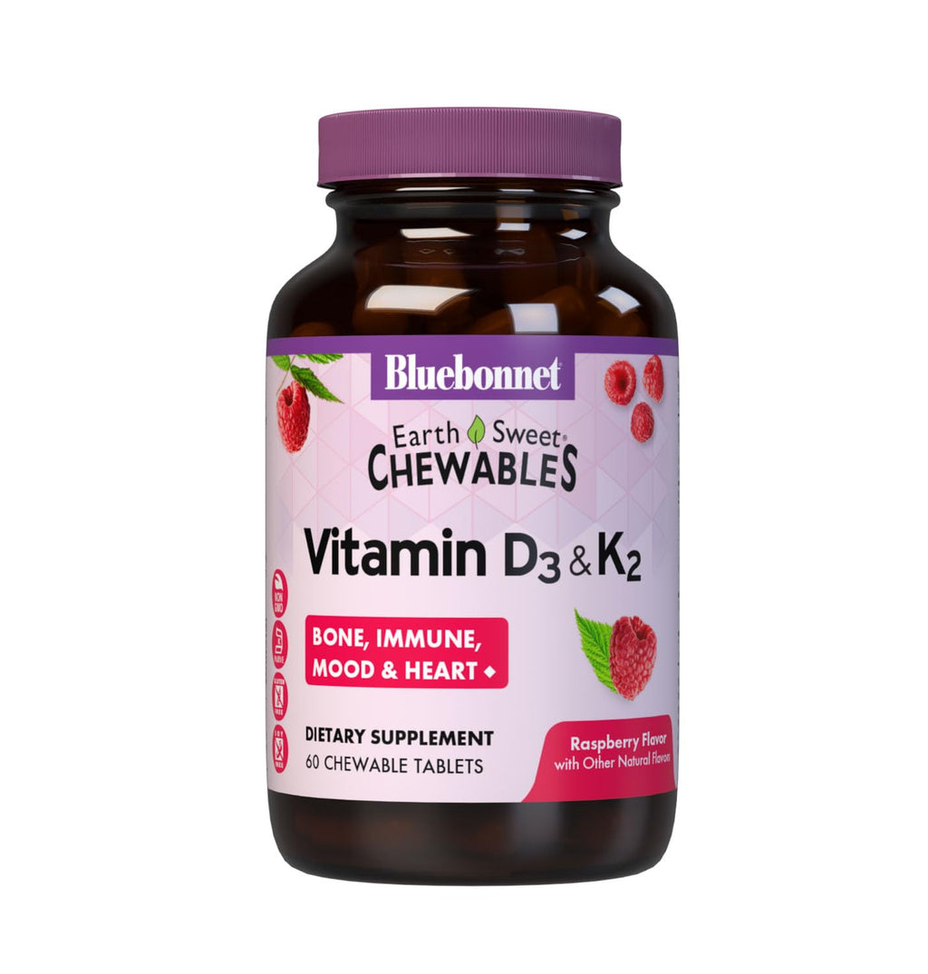 BlueBonnet Vitamin D3 & K2 Chewable Tablets - 60 Tablets