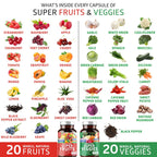 Number One Nutrition Super Fruits & Veggies - 180 Capsules - image 2