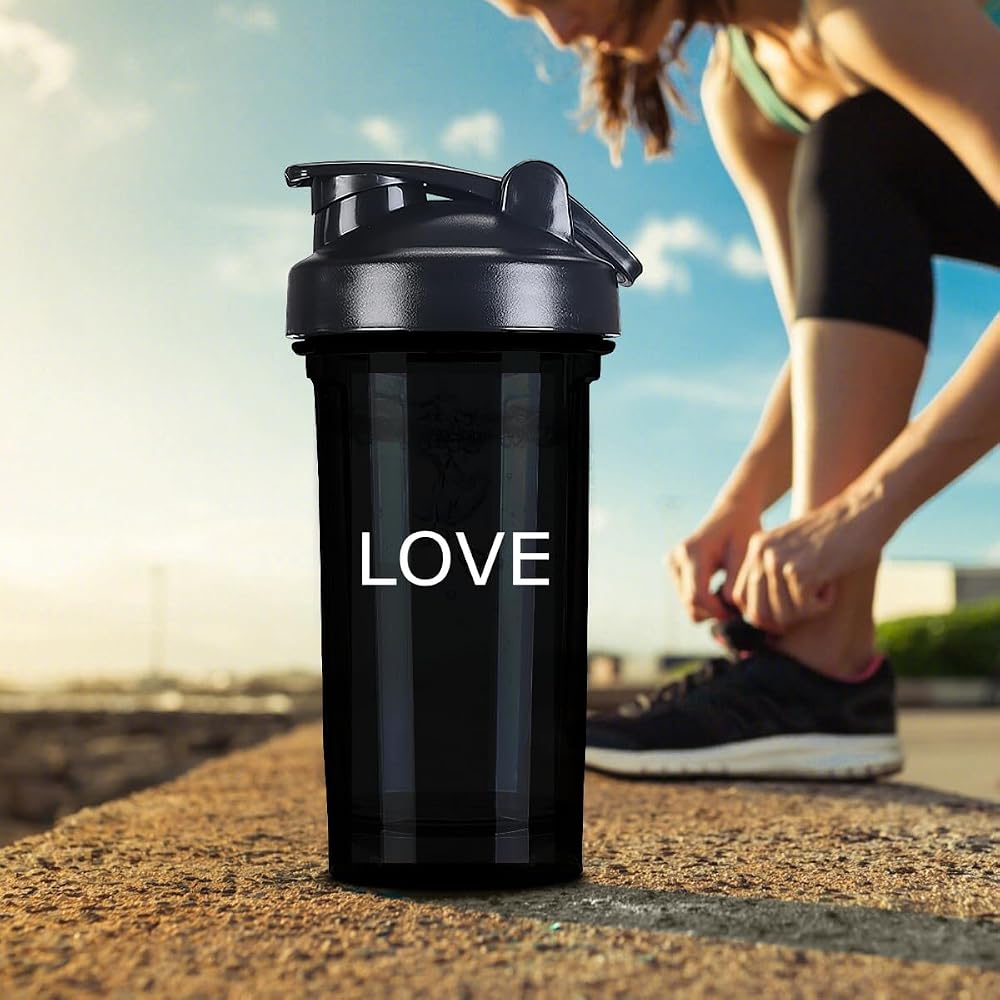 APZNBYR Custom Shaker Bottles 18 OZ Plastic