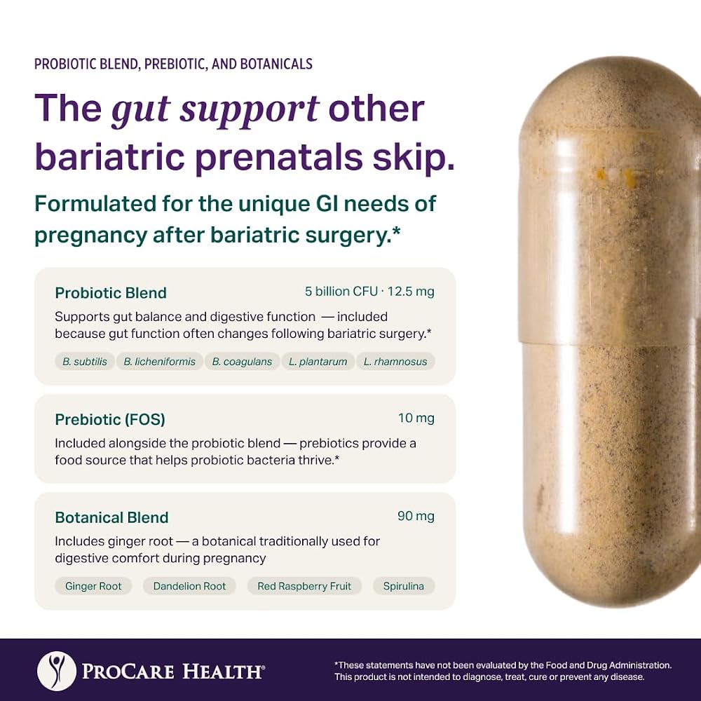 ProCare Health Prenatal Bariatric Multivitamin with Iron - 60 Capsules - image 4