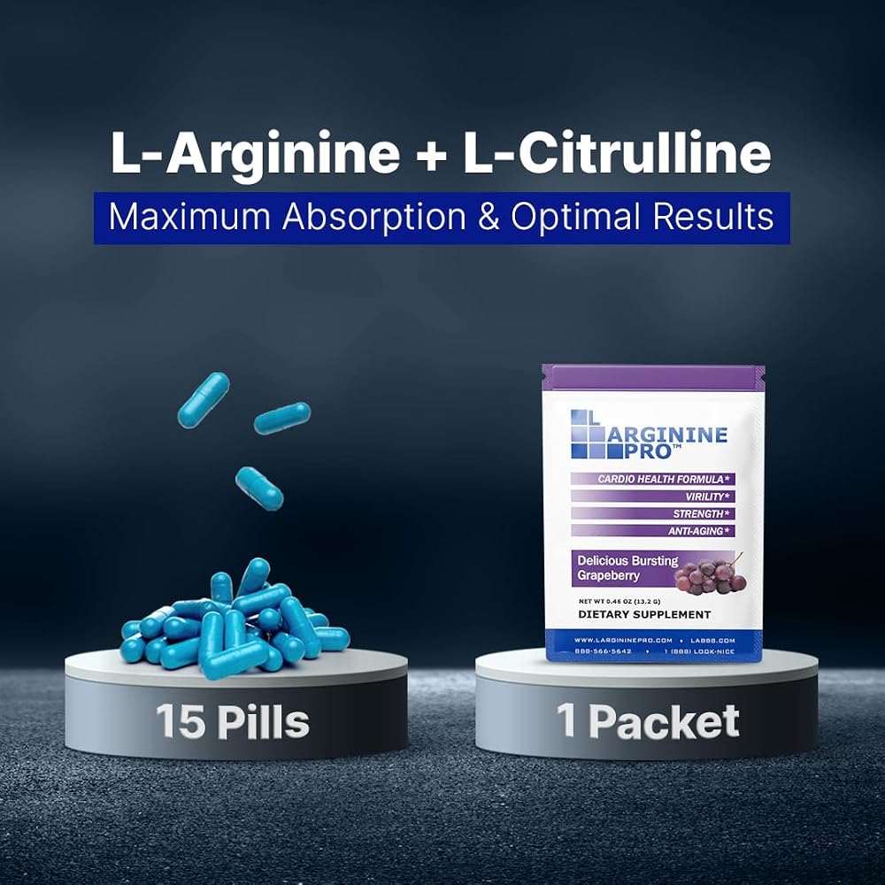 L-ARGININE PRO Supplement Powder with L-Citrulline - 90 Packets - image 9