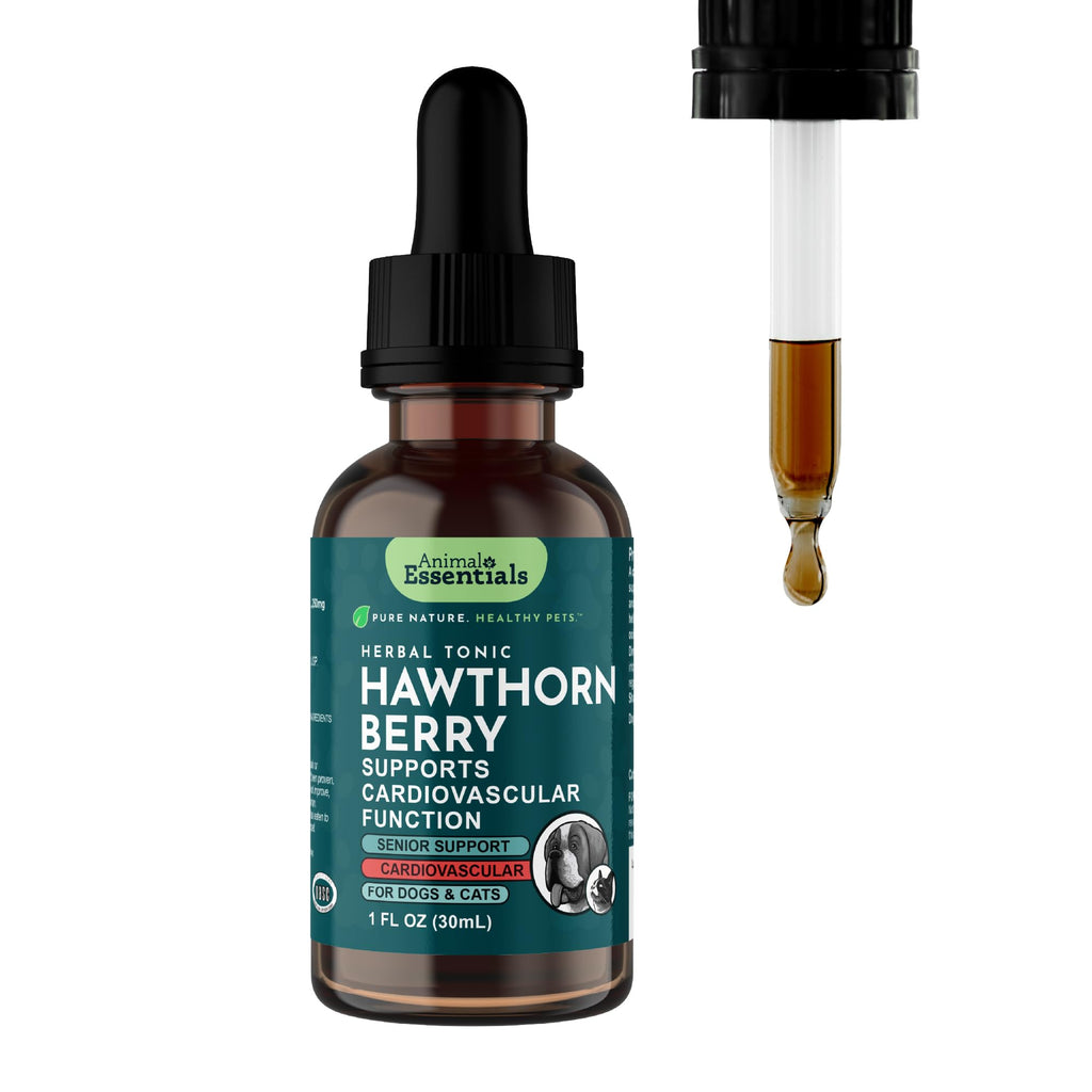 Animal Essentials Hawthorn Berry Supplement for Dogs & Cats - 1 fl Oz