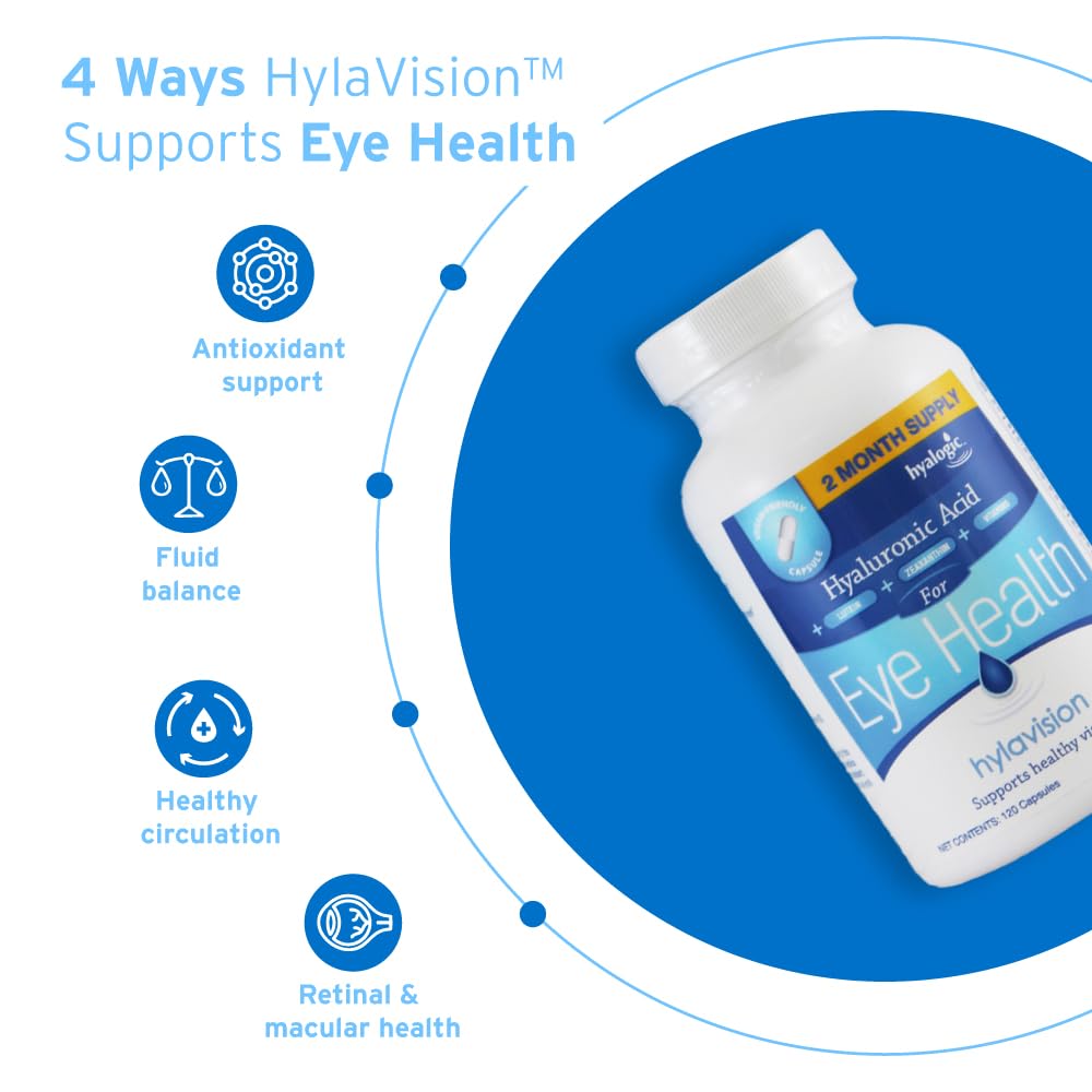 Hyalogic HylaVision Eye Health Supplement with Lutein - 120 Capsules - image 5