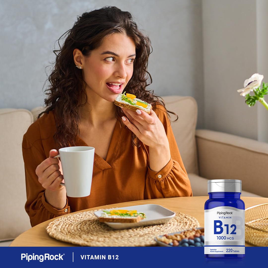 Piping Rock Vitamin B12 1000 mcg - 220 Tablets - image 6