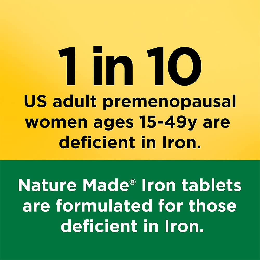 Nature Made Iron 65 mg Red Blood Cell Support - 180 Tablets - image 2