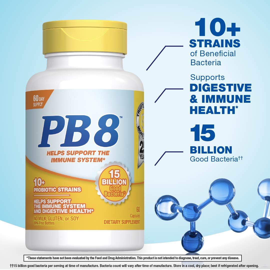 PB8 Probiotic 15 Billion CFU - 60 Capsules - image 3