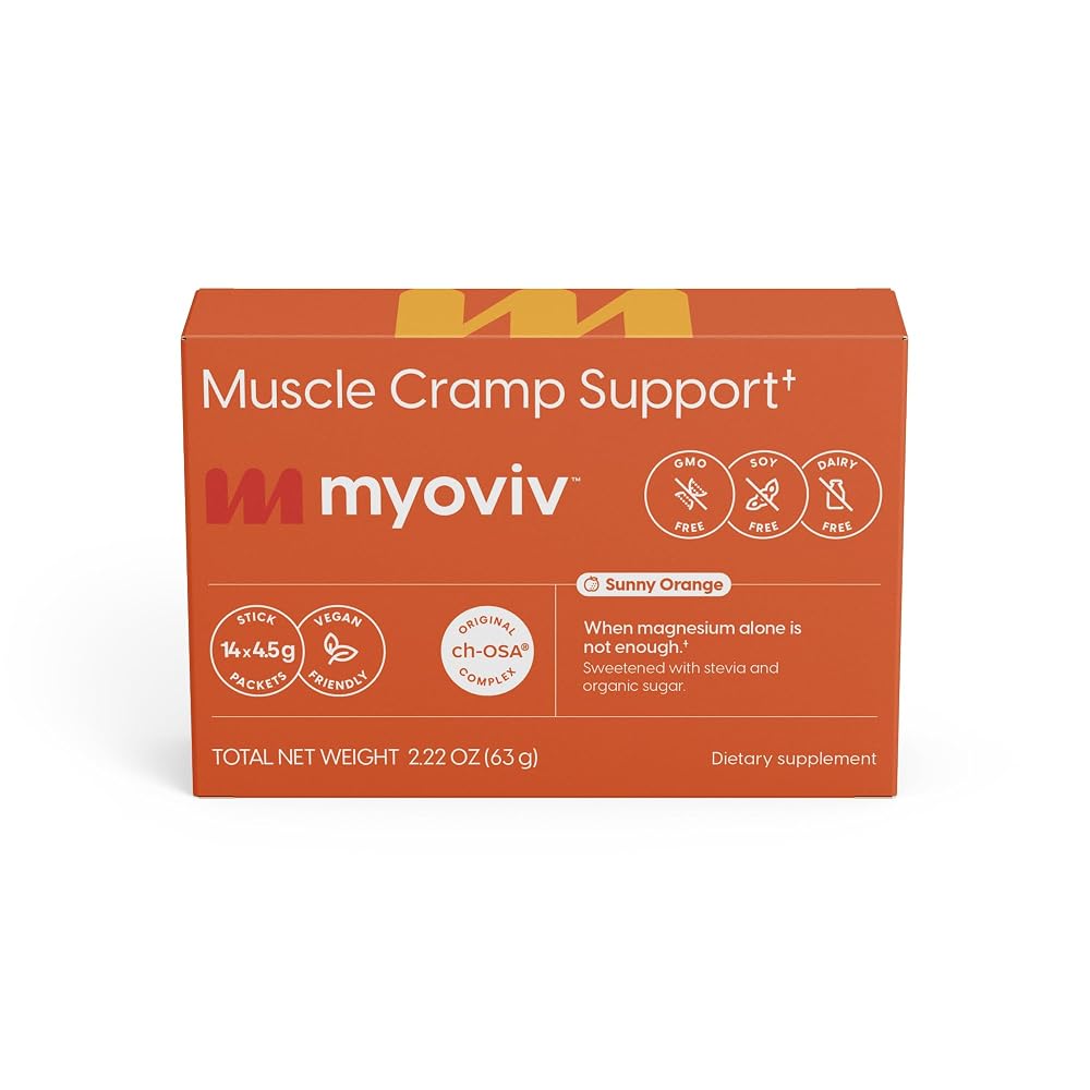 MYOVIV Muscle Cramp Relief Powder Sunny Orange - 14 Packets