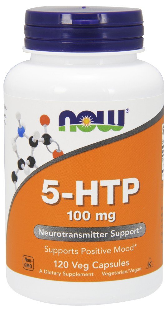 NOW Foods 5-HTP 100 mg - 120 Vegetarian Capsules