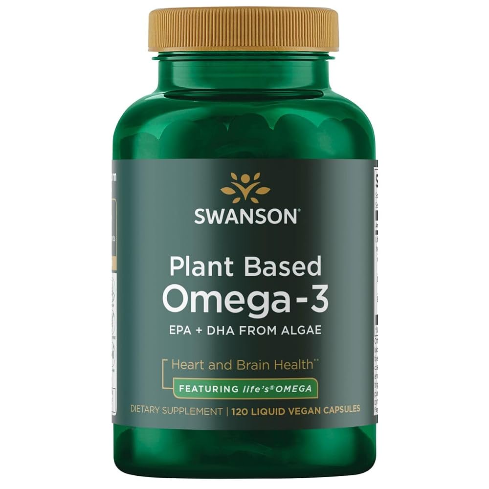 Swanson Plant-Based Omega-3 330 mg - 120 Vegetarian Capsules