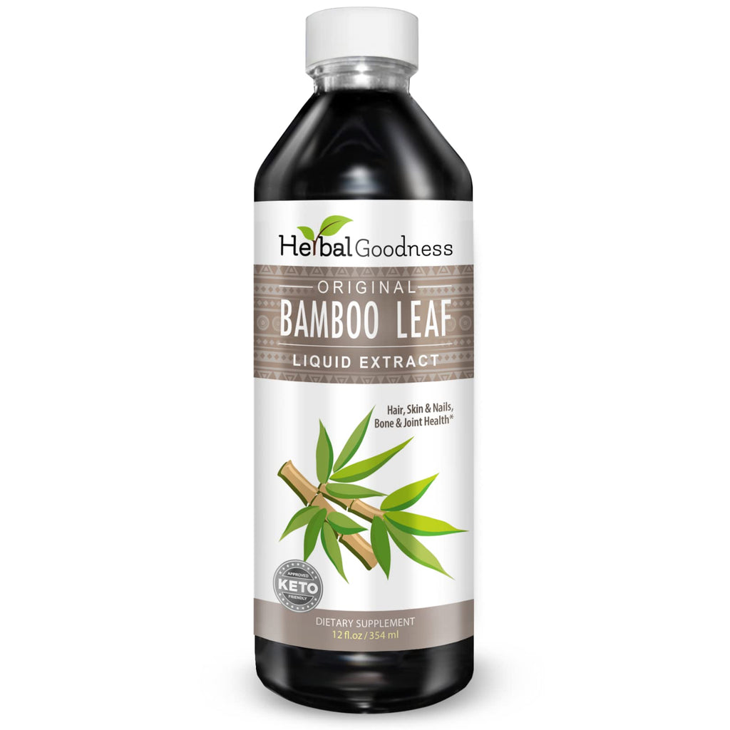Herbal Goodness Bamboo Leaf Extract Organic Silica Supplement - 12 fl oz