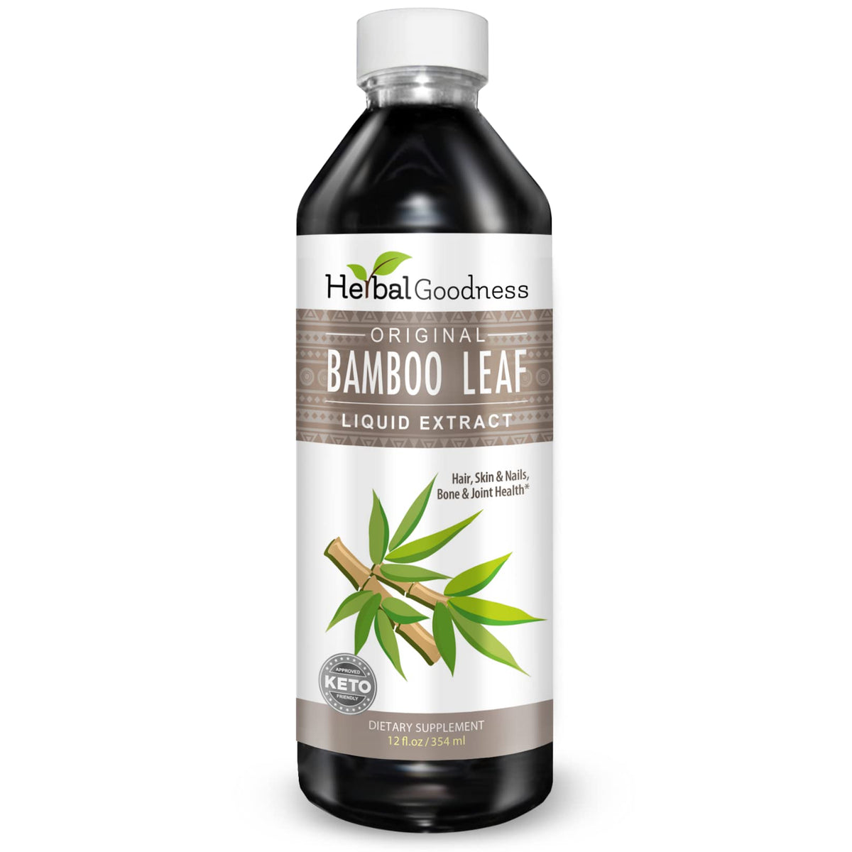 Herbal Goodness Bamboo Leaf Extract Organic Silica Supplement - 12 fl oz