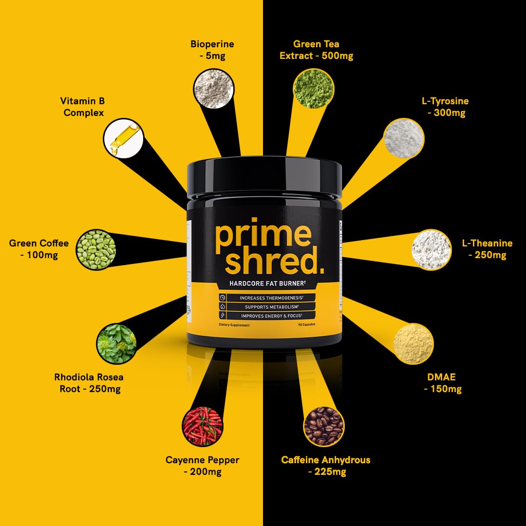 PrimeShred Fat Burner for Men - 90 Capsules - image 4