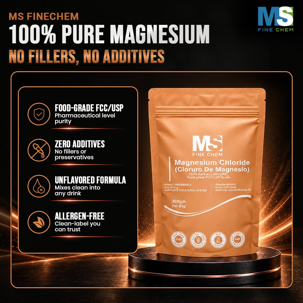 MS Finechem Magnesium Chloride Powder Food Grade - 16 oz - image 2
