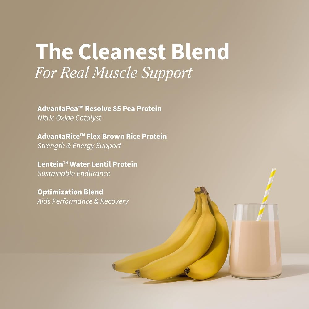Snap Supplements Plant-Based Vegan Protein Powder, Banana - 30 Servings - image 2