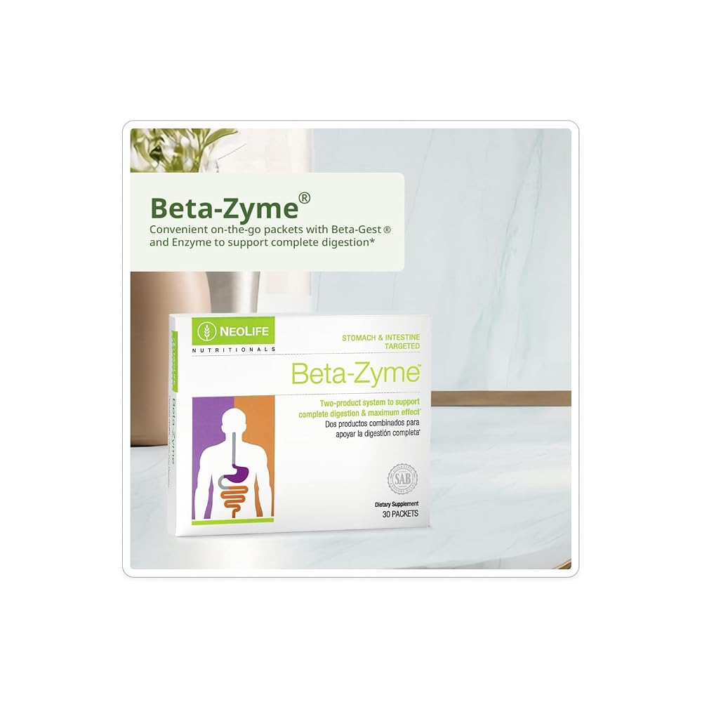 NeoLife Beta-Zyme Digestive Enzyme Blend Tablet - 30 Packets - image 2