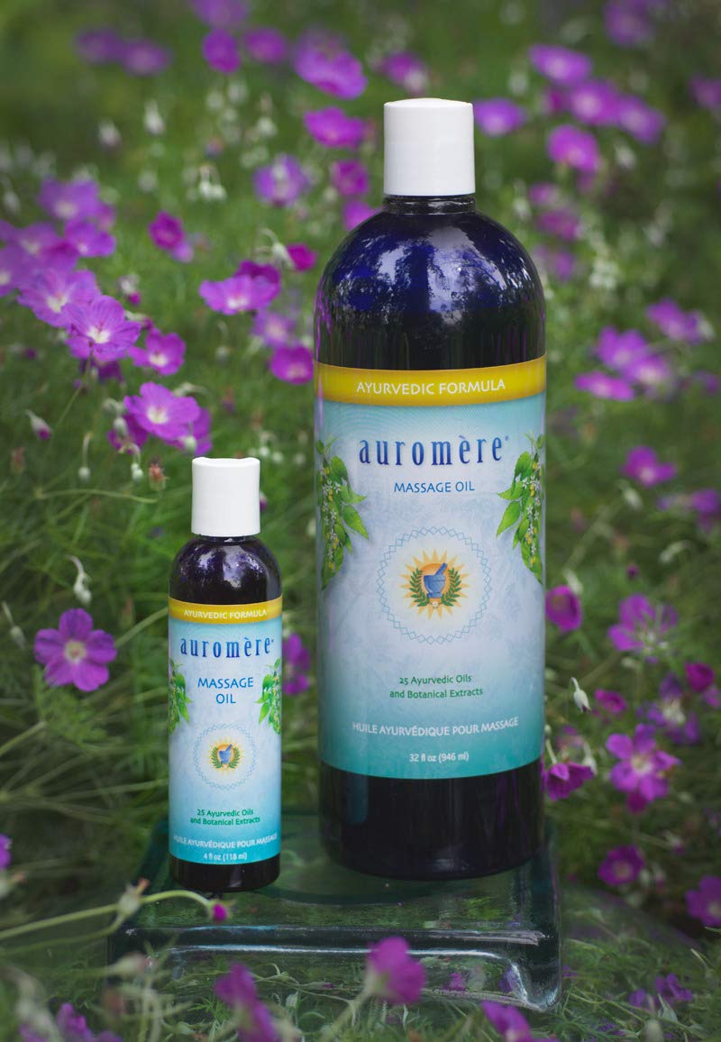 Auromere Ayurvedic Massage Oil with 25 Herbal Extracts - 4 fl oz - image 4