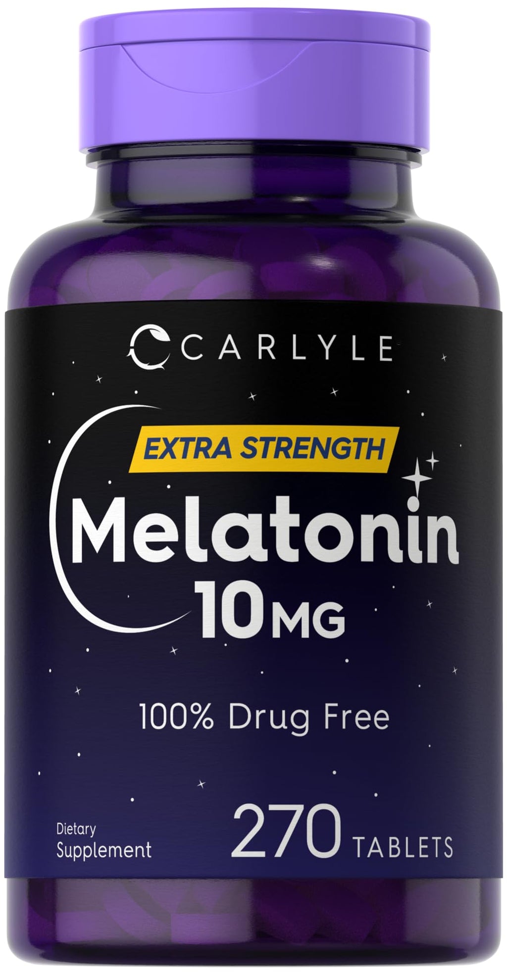 Carlyle Melatonin 10mg with L-Theanine - 270 Tablets