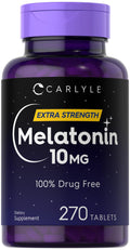 Carlyle Melatonin 10mg with L-Theanine - 270 Tablets