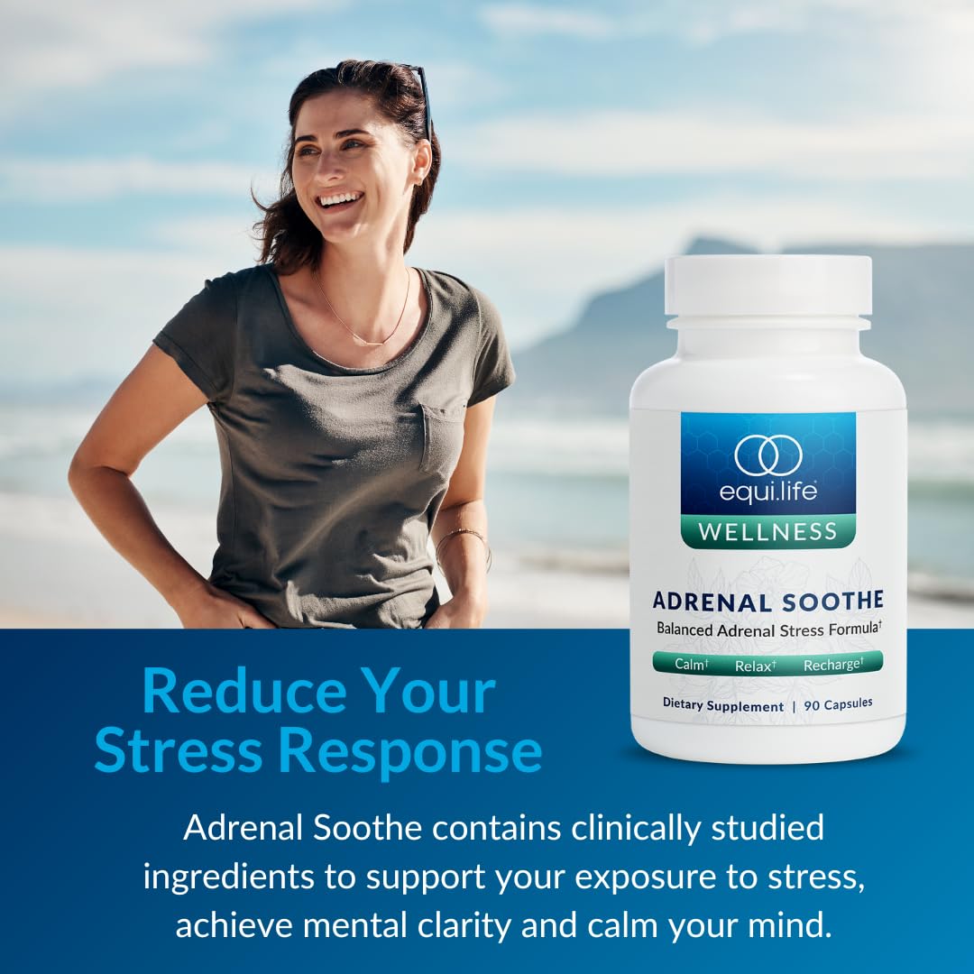 Equilife Adrenal Soothe Capsules for Stress & Sleep Support - 90 Capsules - image 4