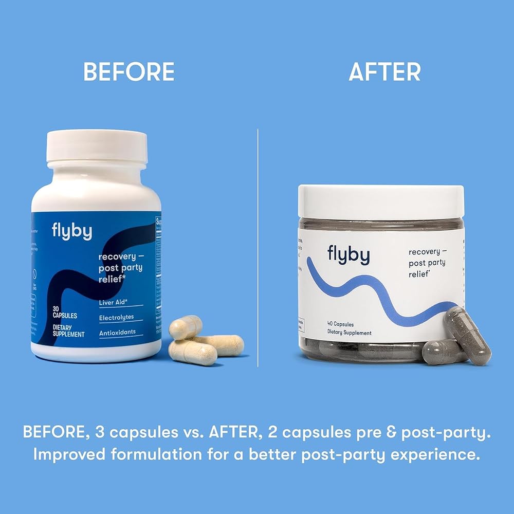 Flyby Recovery Supplement with DHM & Milk Thistle - 120 Capsules - image 3