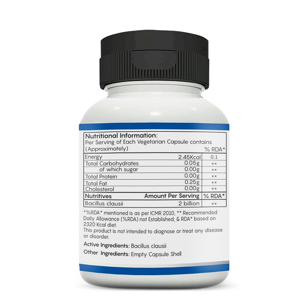 Generic Bacillus Clausii 2 Billion CFU Probiotic Capsules - 30 Count - image 2