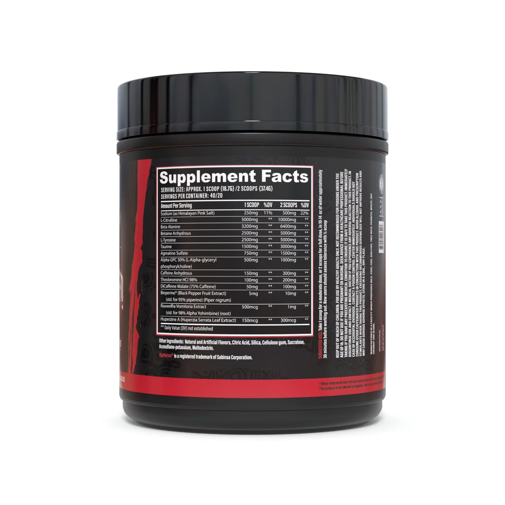 Huge Supplements Wrecked Pre Workout, Advanced Formula, Boosts