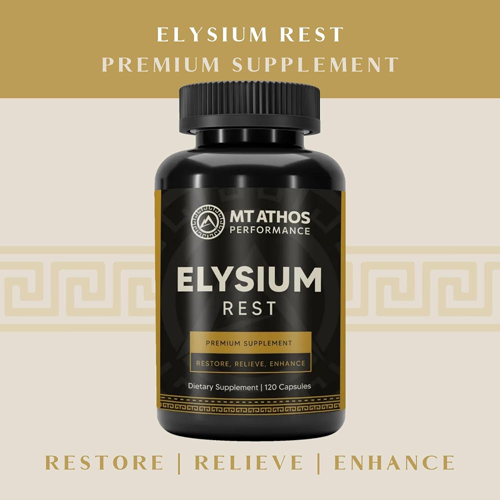 Mt. Athos Performance Elysium Rest Sleep Supplement - 120 Capsules - image 3