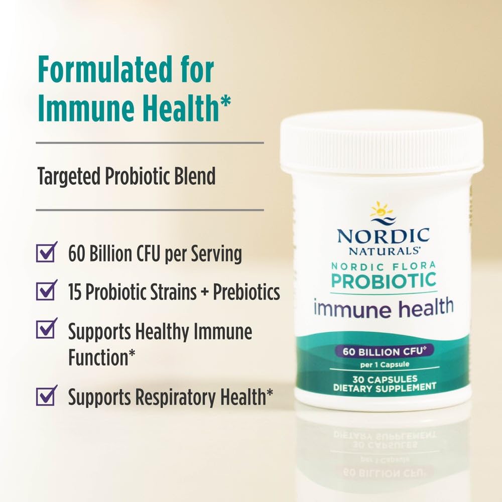 Nordic Naturals Nordic Flora Probiotics - Strains for Immune