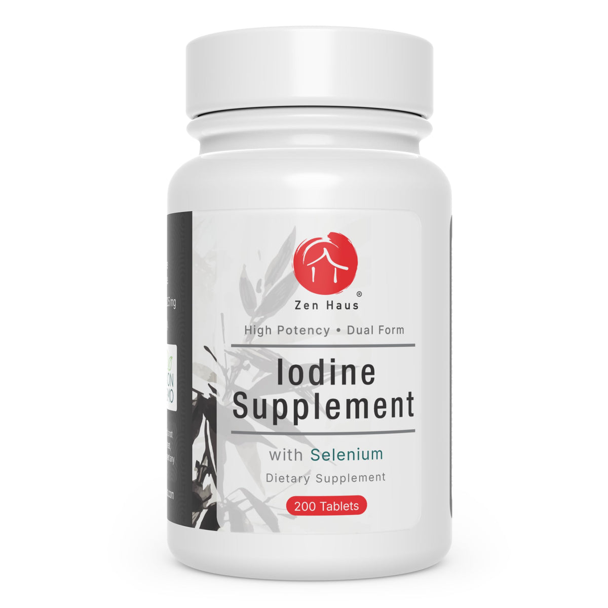 Zen Haus Iodine Complex 12.5 mg with Selenium – Thyroid Support – 200 Tablets