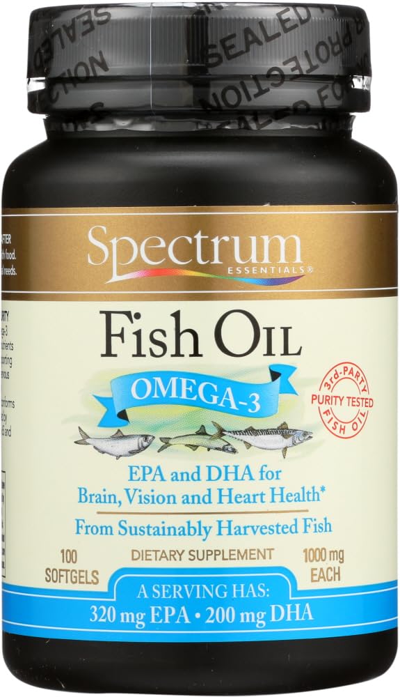 Spectrum Essentials Fish Oil 1000 mg - 200 Softgels