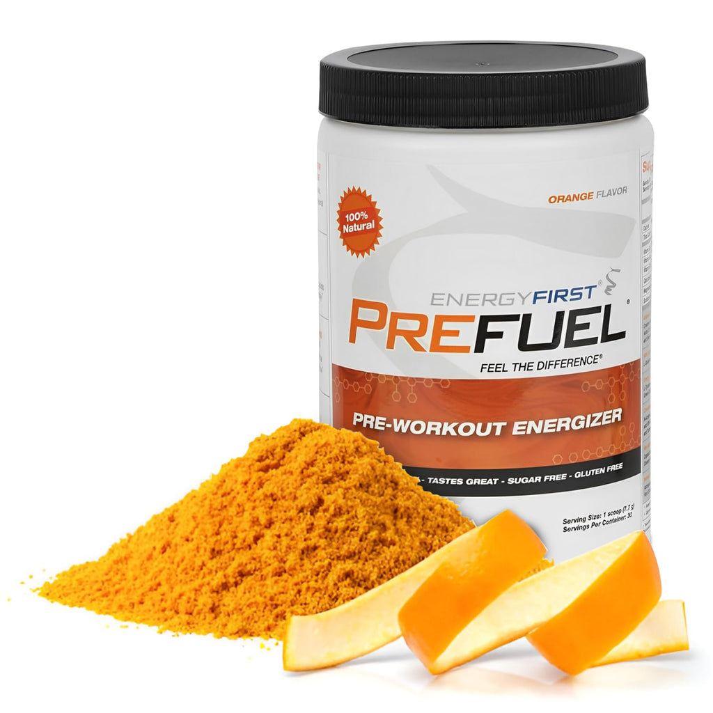 EnergyFirst PreFuel Vegan Pre-Workout Powder Orange - 30 Servings