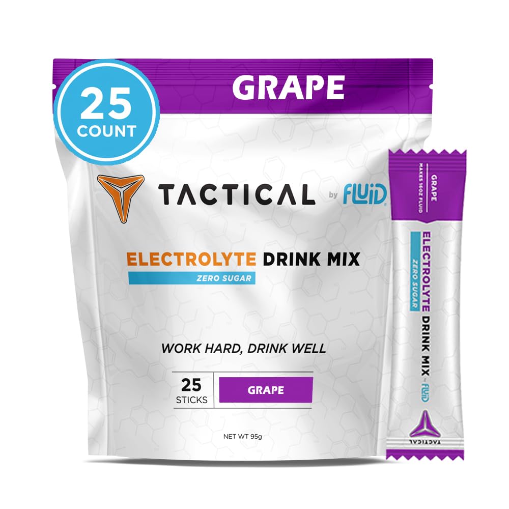 Fluid Tactical 25 Count Zero Sugar Electrolyte Powder
