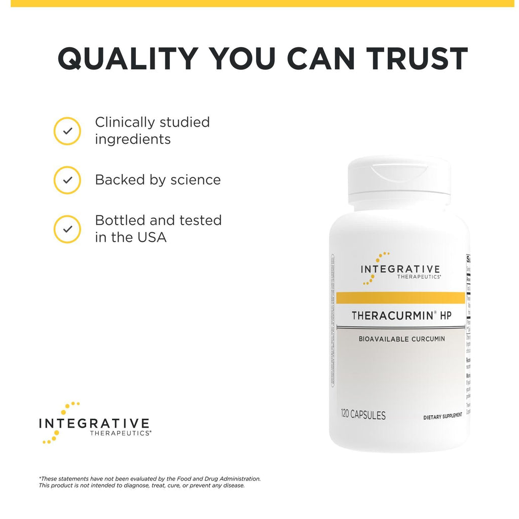 Integrative Therapeutics Theracurmin HP Turmeric Supplement - 120 Capsules - image 6