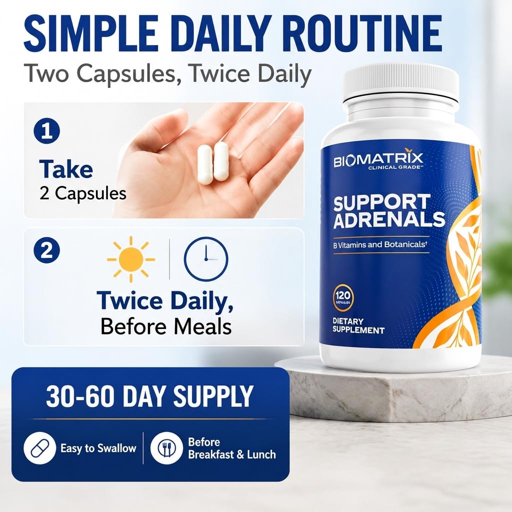 BioMatrix Adrenal Fatigue Supplement Cortisol Manager - 120 Capsules - image 5