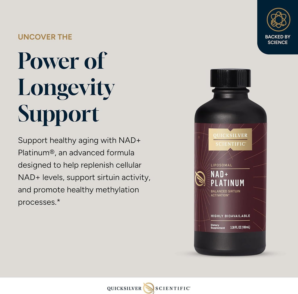 Quicksilver Scientific NAD+ Platinum Liquid - 40 Servings - image 3