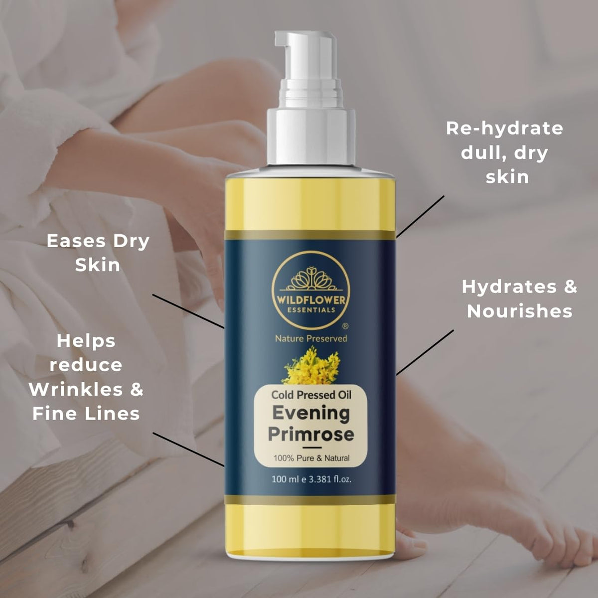 WILDFLOWER ESSENTIALS Evening Primrose Oil (Oenothera biennis) 100% - image 4