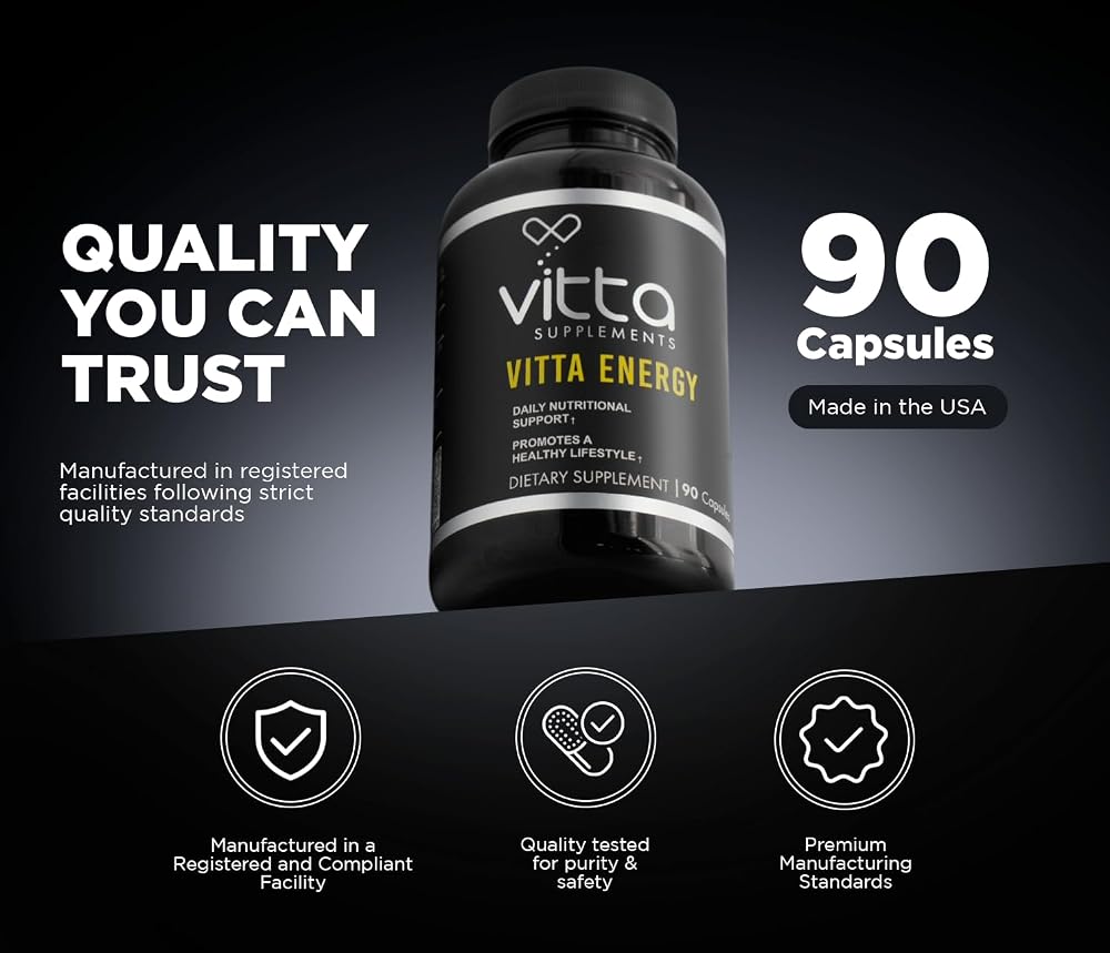 Vitta Supplements Vitta Energy Daily Nutritional Support - 90 Capsules - image 6