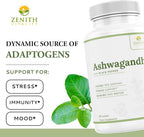 Zenith Vitality Ashwagandha 1300mg Stress Relief - 60 Capsules - image 5