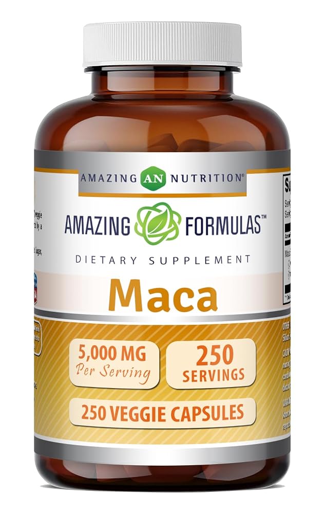 Amazing Nutrition Maca 500 Mg 10:1 Extract - 250 Vegetarian Capsules