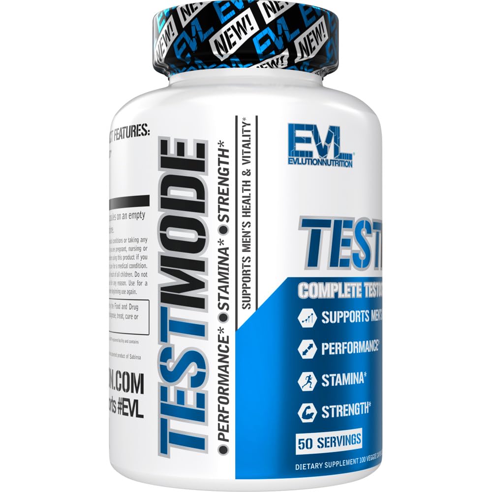 Evlution TestMode Testosterone Support for Men - 100 Capsules - image 4