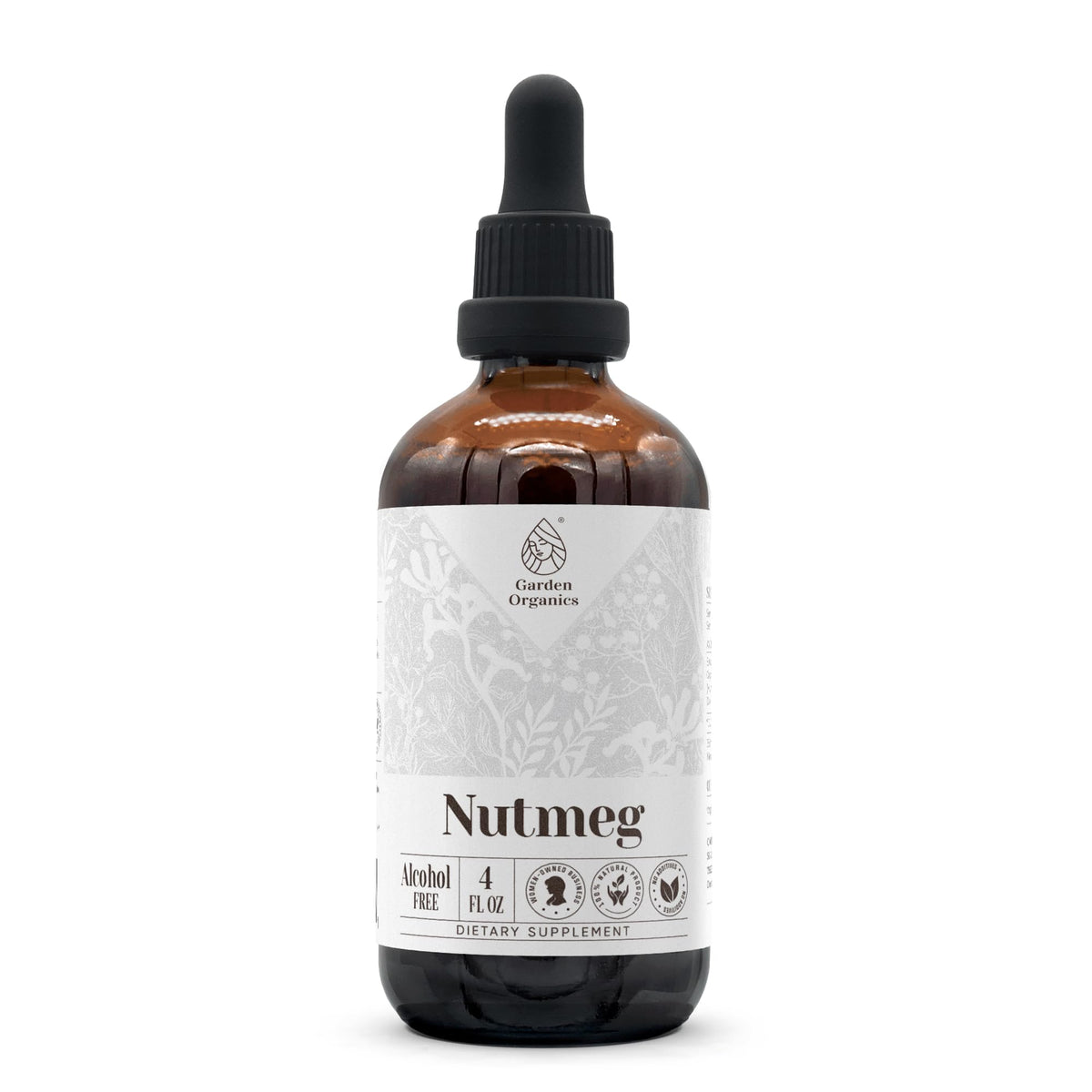 Garden Organics Nutmeg Alcohol-Free Natural Tincture Extract