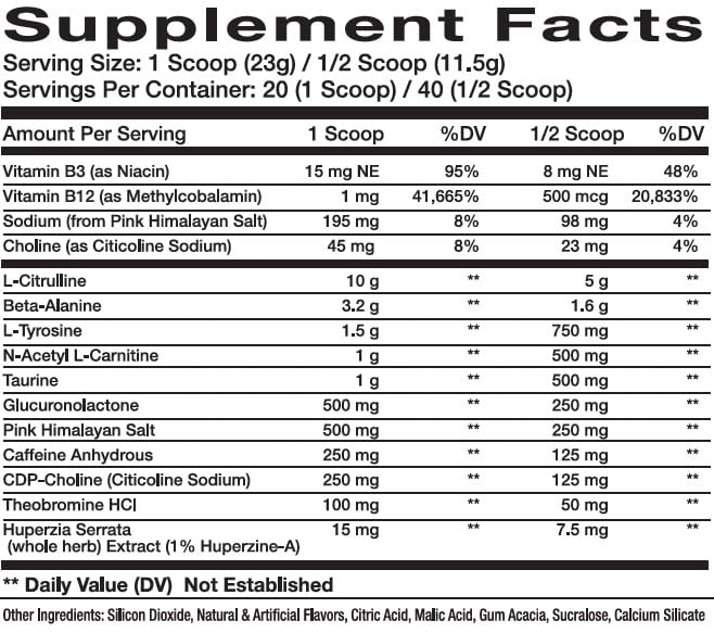 InnovaPharm MVPRE 365 Pre-Workout Powder Blue Razz - 16.2 oz - image 2
