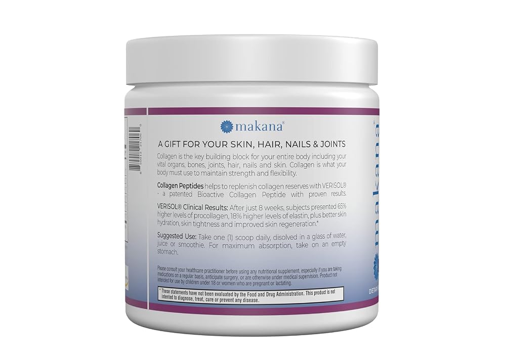 Makana Collagen Peptides Plus Powder with Verisol - 30 Servings - image 3